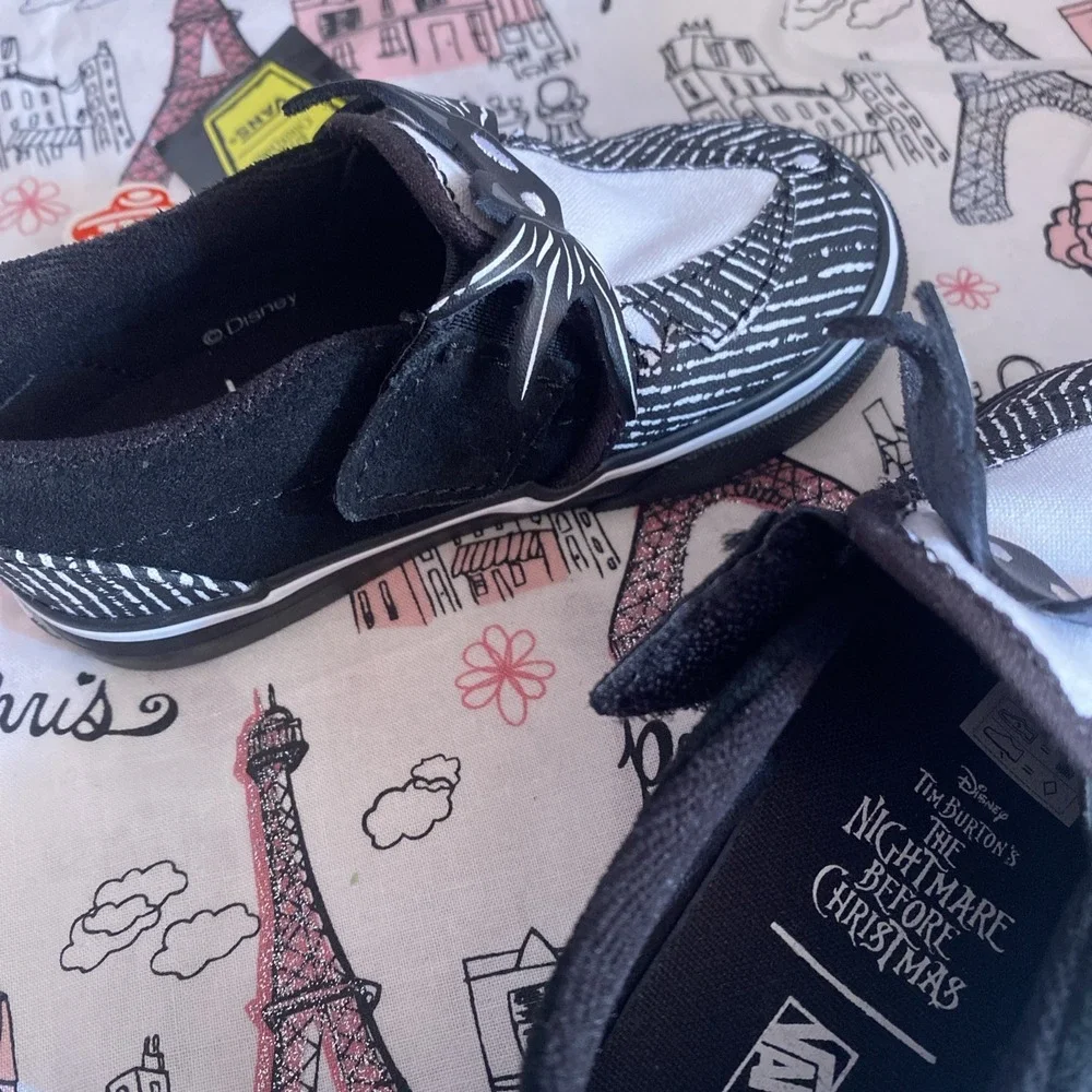 Vans X Disney The Nightmare Before Christmas Size 6.5T Toddler Shoes SLIP ON
